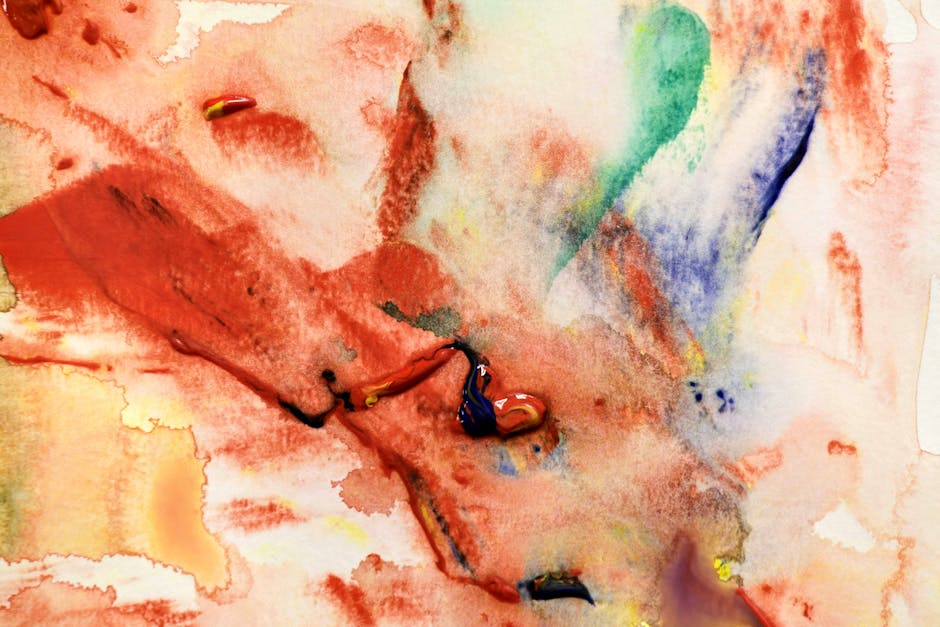 Colorful abstract watercolor artwork showcasing dynamic textures and expressive brushstrokes.